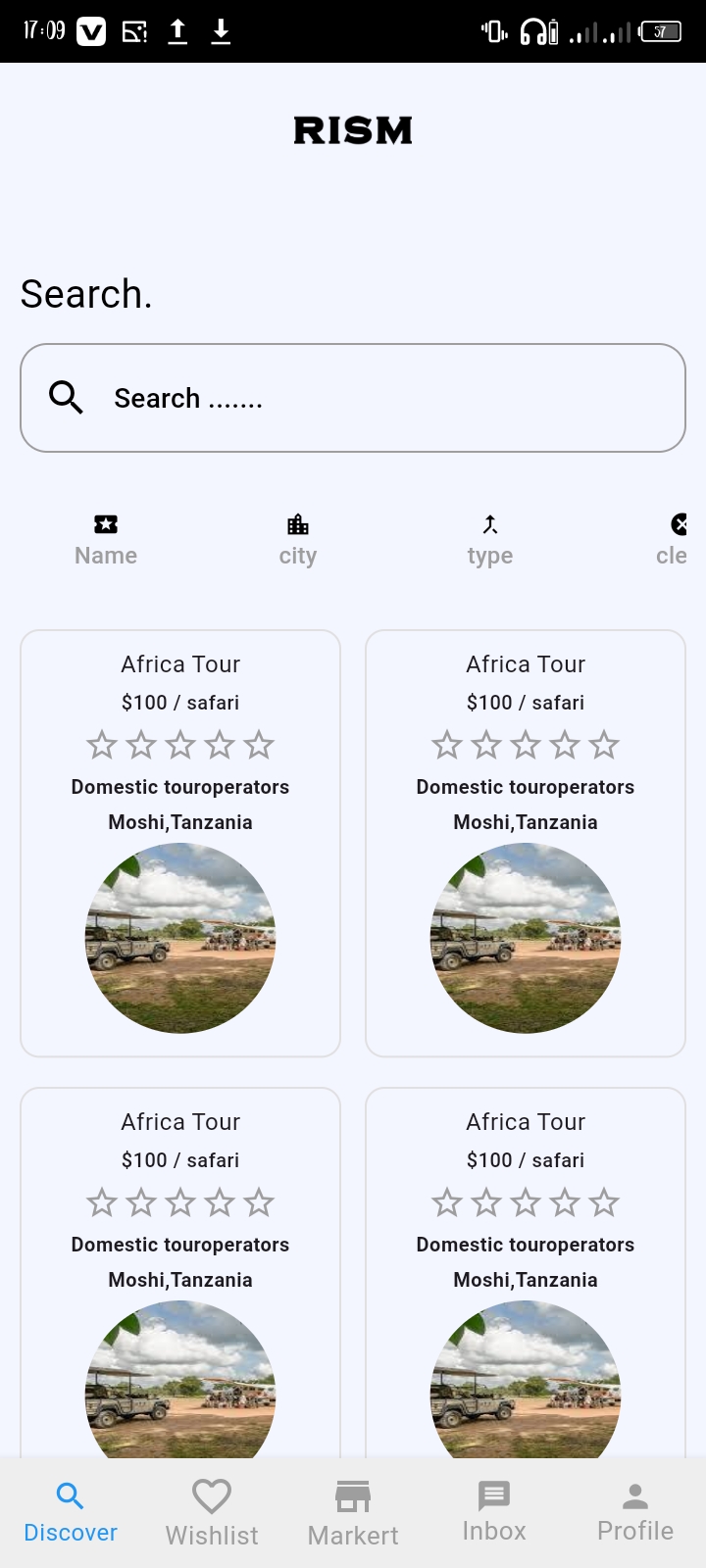 Rism App Screenshot – Tourism Community Platform
